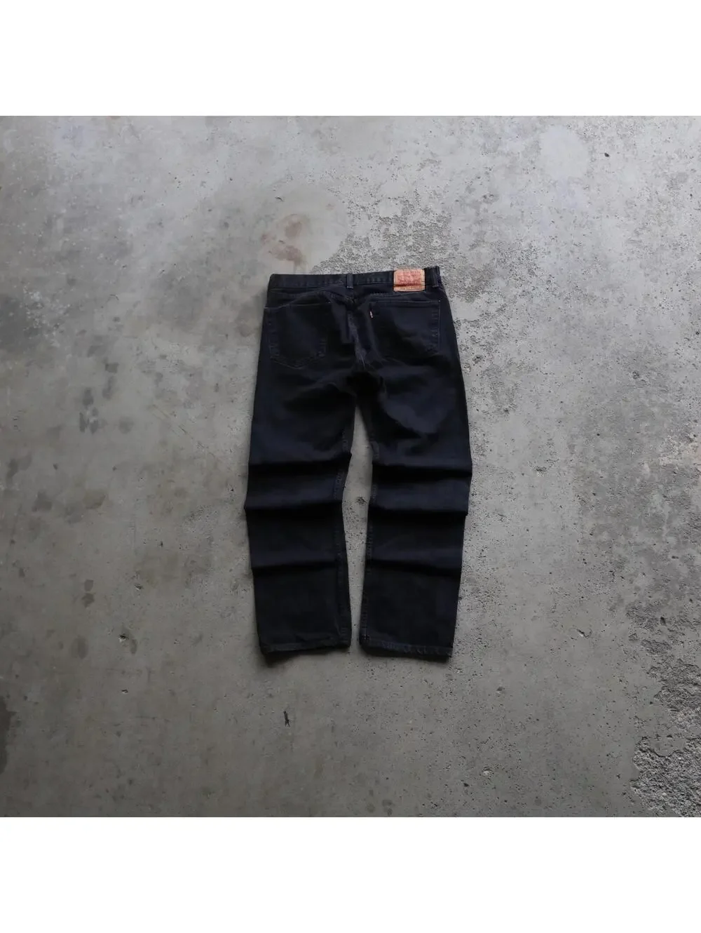 Levi’s 505 Regular Fit Black Jeans Mens 34x32 Denim Straight Leg Made Mexico